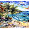 BEQUIA ISLAND BLUES -SOLD- original painting by Lalita L. Cofer